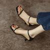 Women's Sandals 2026 Sexy Square Head Strap High Heels Basic Shoes Casual Party Pumps Female Fashion Summer