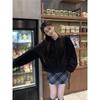 Korean Fashion Versatile Baseball Uniform Sweatshirt Jacket for Women Spring and Autumn Loose Stand-up Collar Cardigan Top
