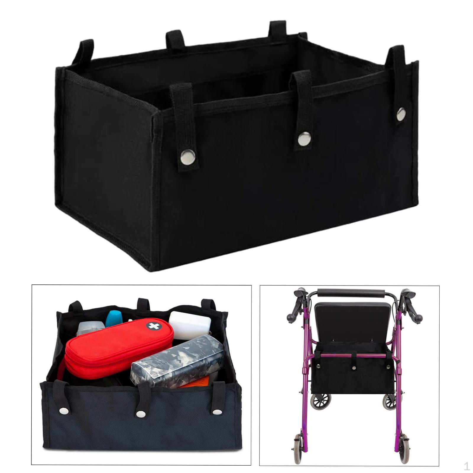 

Хранение под складным чехлом под сиденьем. Корзина из ткани Оксфорд. Аксессуары для 4-х пожилых людей, черный цвет.