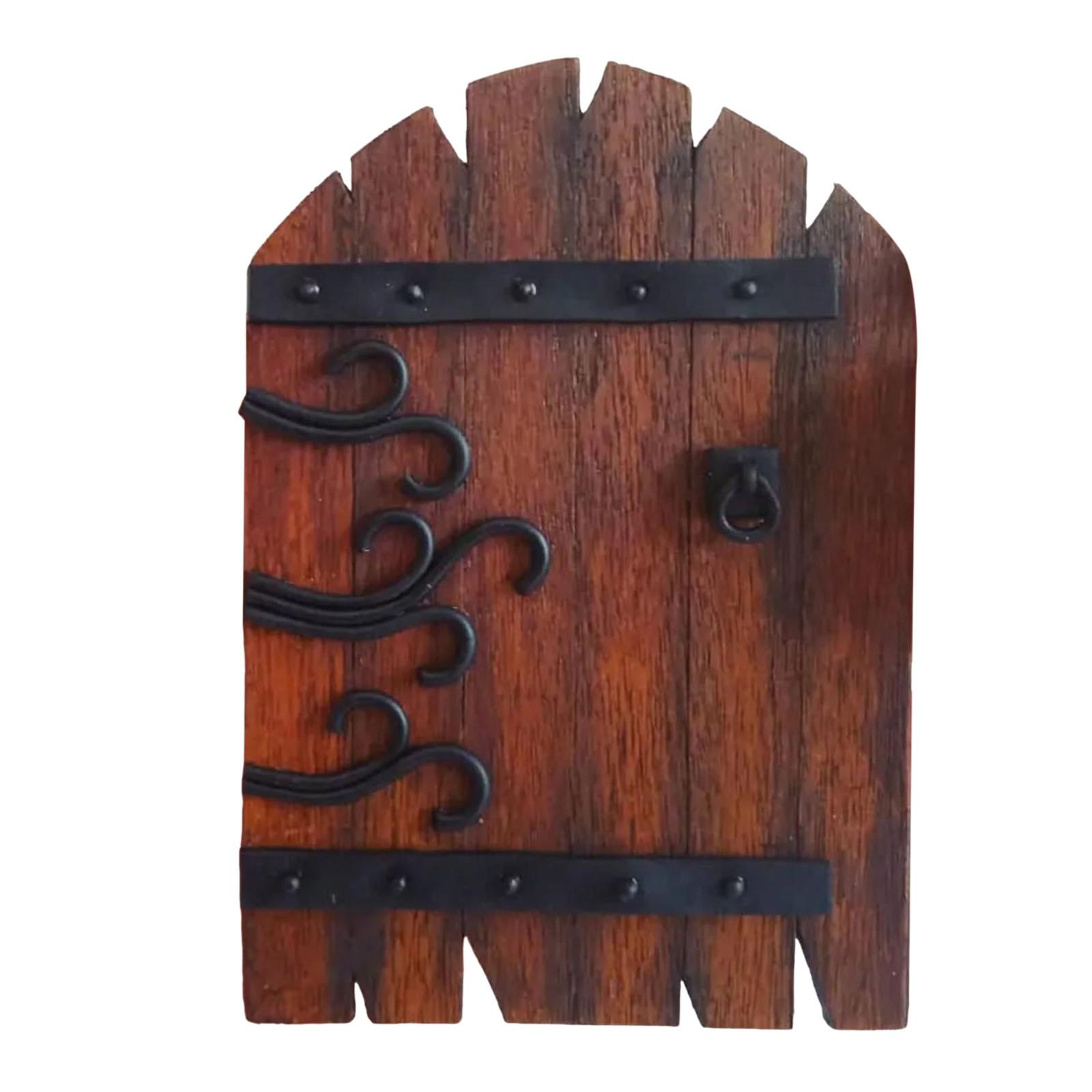 

Двери фей для деревьев, уличные миниатюрные двери фей для украшения деревьев, аксессуары для сада фей