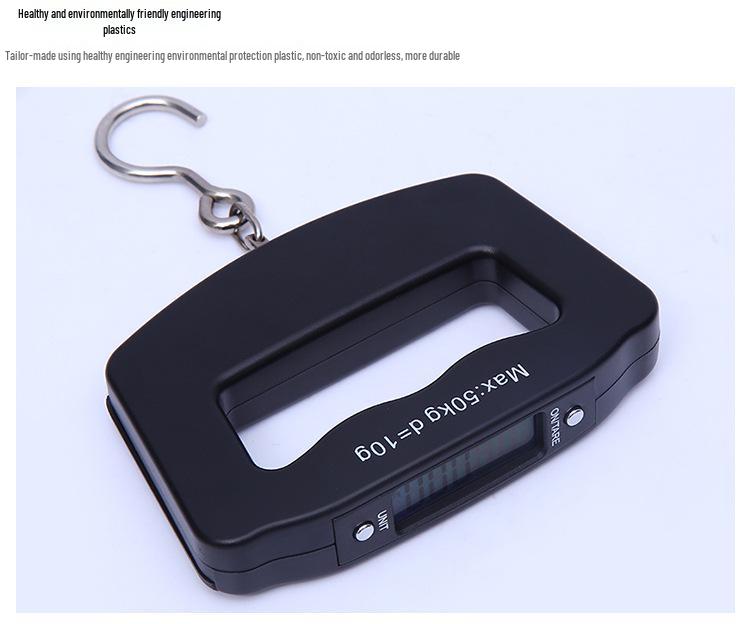 50kg Portable Electronic Handheld Backlit Scale for Luggage, Fishing, or Household Use
