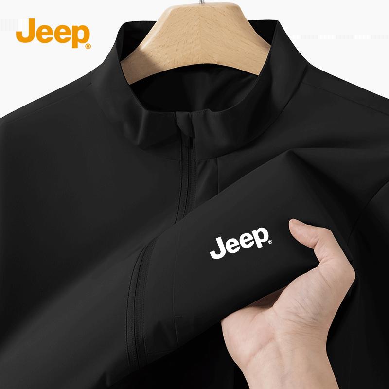 JEEP Men s Stand Collar Windproof Casual Jacket L