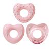 Love Heart Kids Swimming Ring with Handle Summer Baby Inflatable Swim Ring Thickened PVC Pool Float Tube Ring Toy