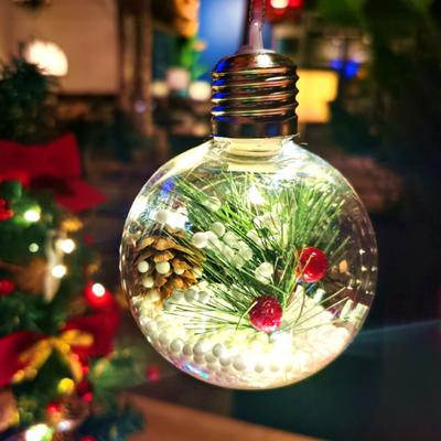 Christmas Ornament LED Light Balls Soft Ambient Glow Shatterproof PVC Holiday Lights Festive Lighted Bauble