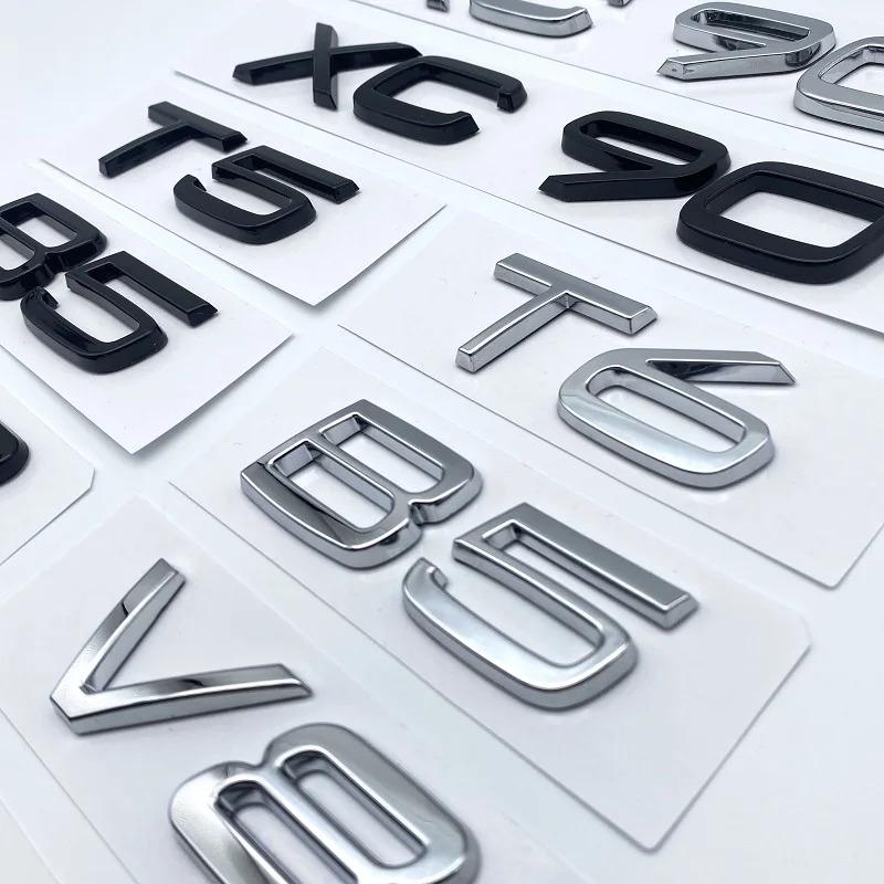 gbmqn6 3D AWD T3 T5 T6 T8 Logo Emblem Badge Decal Car Sticker for Volvo C30 V40 V60 S40 S60 XC60 XC90 XC40 S80 S90 S80L S60L Car Stying
