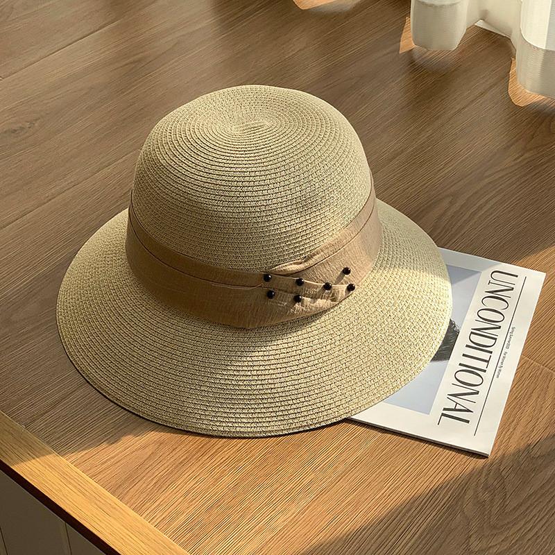 Summer Straw Sun Hat With Wide Brim For Women Sun Protection And Fashion Outdoor Accessory