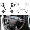 For Ford Focus 3 MK3 2012-2014 for KUGA Escape 2013-2015 Car Styling Steering Wheel Trim Cover Sticker Abs Chrome Decoration