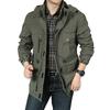 Jacket Men's Medium and Long Casual Outdoor Hooded Large Size Jacket Men's Jacket Spring and Autumn Clothing
