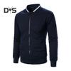Herrenjacke Herbst Winter Einfarbig Waffelstruktur Sweatshirtjacke mit Taschen Reißverschlussleiste Lässige Oberbekleidung Sportliche Kleidung