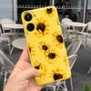 For Realme 10 2022 Fashion Girl Sunflower Yellow Phone Case For Realme10 RMX3630 4G Candy Color Soft Silicone TPU Cases
