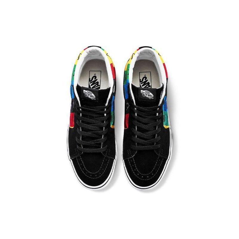 Vans Sk8-Hi Spirit High Top Skate Shoes Unisex Black Blue Green VN0A4U3CWK2