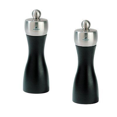 Duo moulin à poivre & moulin à sel noir