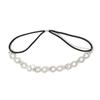 Handmade Silver Rhinestone Bridal Headband - Elastic Fashion Headdress