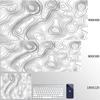 Strata Liquid White Gaming Mouse Pad Desk Gadgets Mouse Mat Office Accessories Mousepad Mouse Carpet Computer Mat Gaming Setup