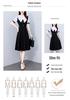 Stylish Slimming Plus Size Women's Mid-Length Summer Dress with Short Sleeves