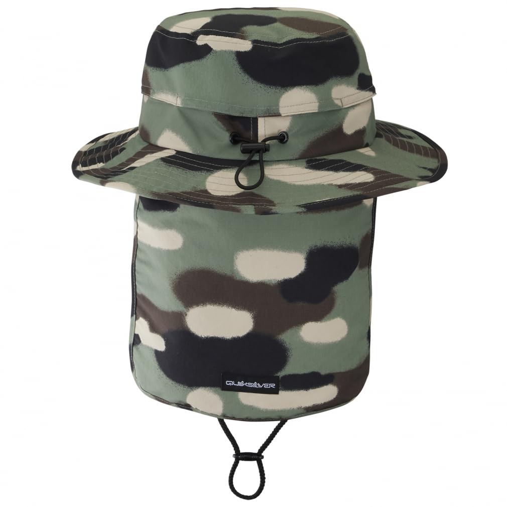 Amphibious UPF50+ Lightweight Water-Repellent Hat QSA241714 BLK F