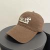 Korean Style Embroidered Baseball Cap for Men and Women - Versatile, Trendy, Sun Protection Hat
