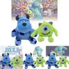 Adorable Monsters University Mike Wazowski Sulley Plush Keychain With Soft Short Plush Material