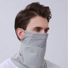 Ice Silk Summer Mask Mesh Neck Gaiter Scarf Breathable Sunscreen Face Scarf  Hiking