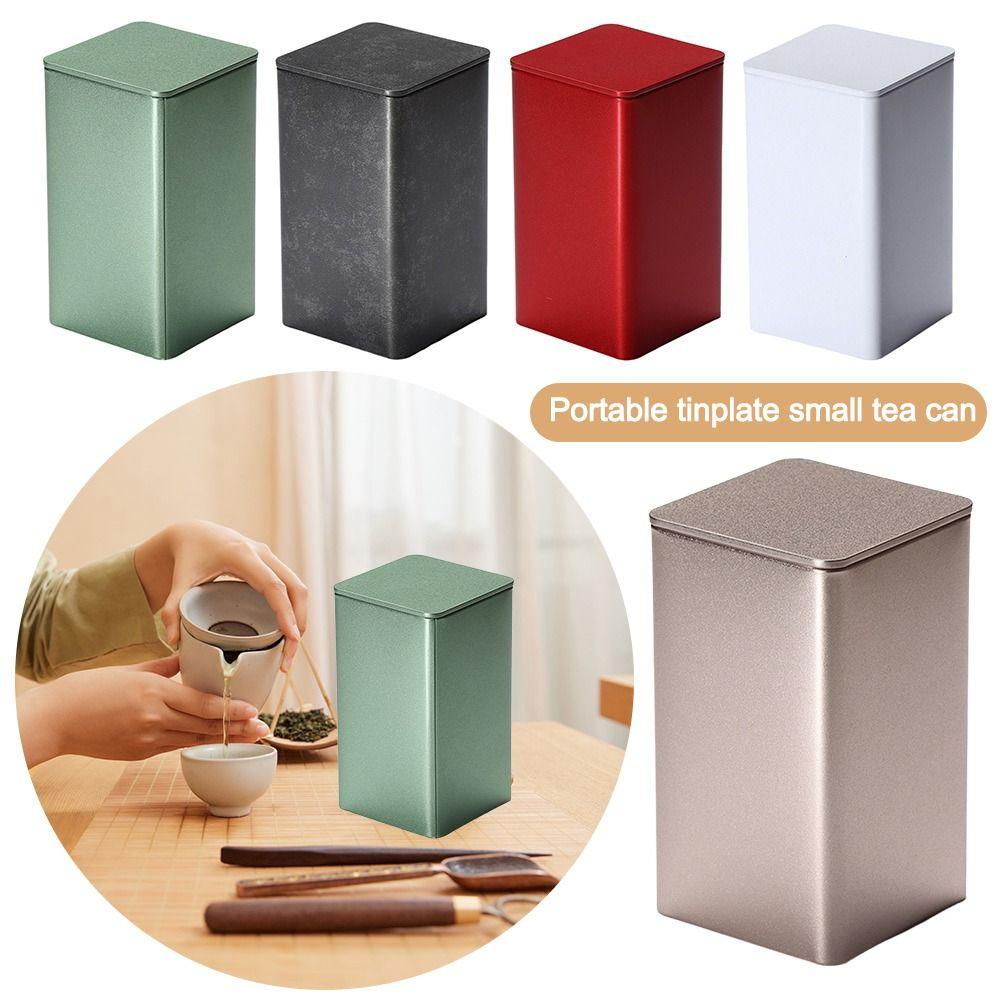 Plechová čajová dóza Velkokapacitní Uzavřená Nádoba na čaj Vysoce kvalitní Plechovka na čaj pro Domov a Cestování