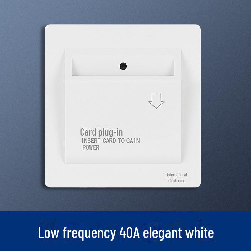 „Comutator de alimentare tip 86 40A pentru hotel pentru frecvență înaltă/joasă și compatibilitate cu cardul universal”