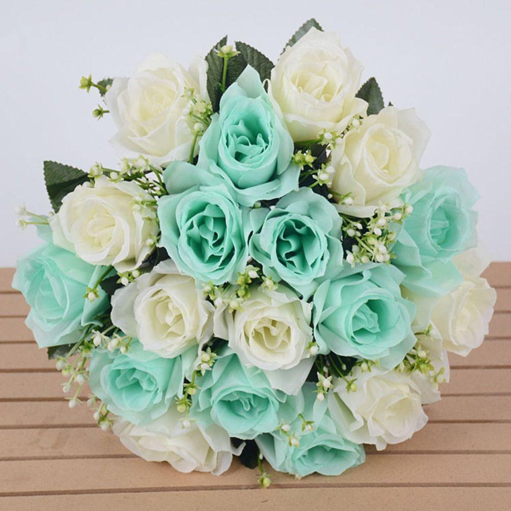 18 Head Valentine's Day Flowers  Natural Simulated Rose Photography Photo Gift  Home Decorative