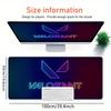 1pc Large Gaming Mouse Pad, UV Reactive Non-Slip Desk Mat, Washable PolyesterValorant, Neon, Special Warfare HeroesComputer Pad with Vibrant