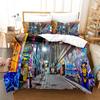Graffiti Duvet Cover Kid Boys Youth Modern Wall Urban Street Art Painting Polyester Set King Queen Size Bedding Set Pillowcases