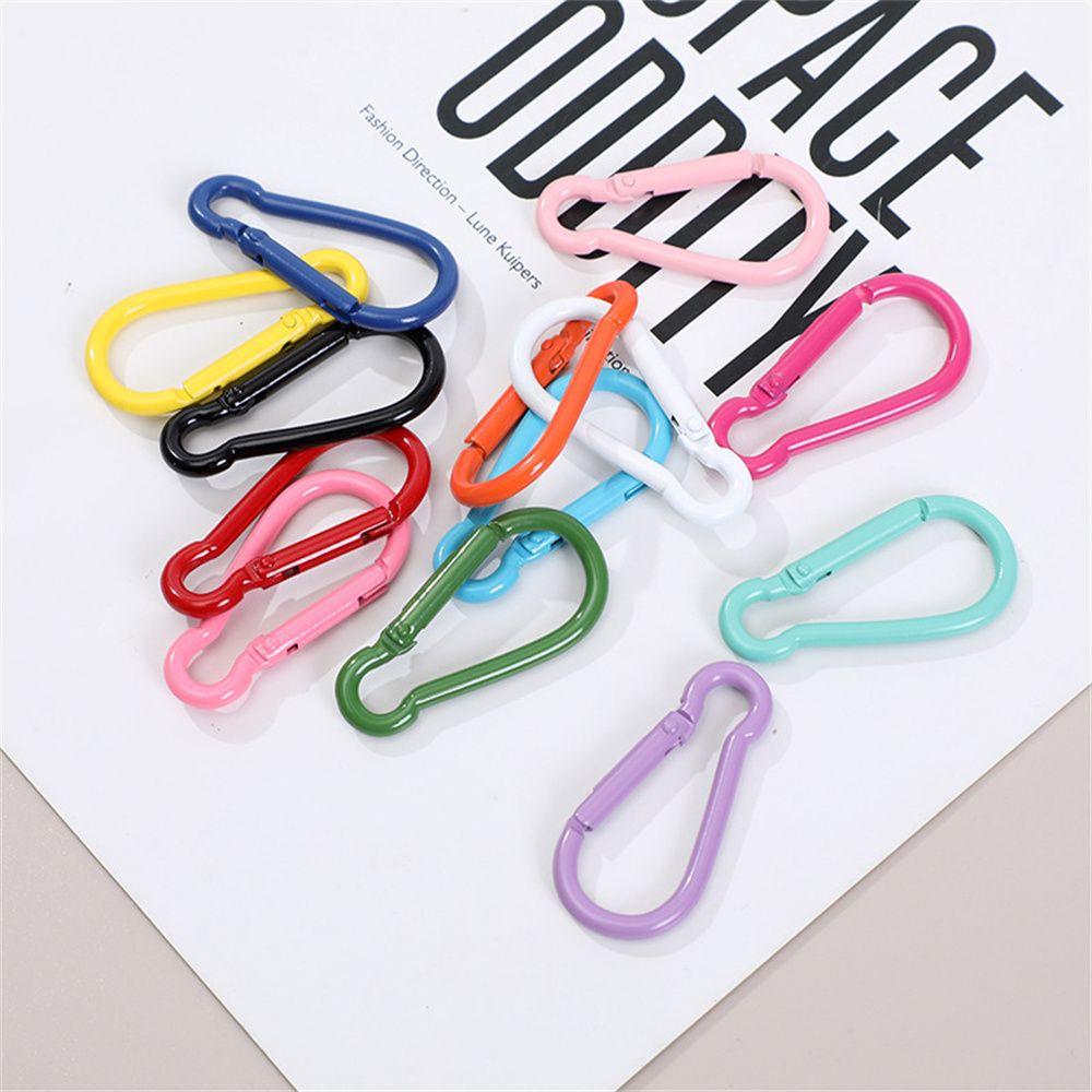 Tools Safety Buckle Making Jewelry 45x24mm Metal D Carabiner Carabiner Hook Keychain Clip Key Ring