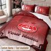 Aberdeen FC Printed Bedding Set Custom Name Text 1 Duvet Cover 2 Pillowcases For Bedroom