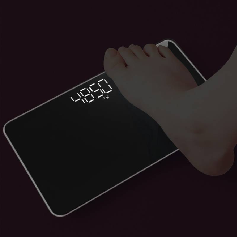 Mirror Body Weight Scale Portable Electronic Bathroom Scale For Dormitory And Home Use