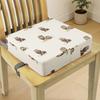 Booster Seat for Dining Table Printed Pattern Kids Booster Seat with Safety Buckles Anti-Slip Bottom Heightening Cushion