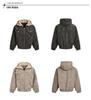 Herren American Retro Patchwork Stehkragen Baumwolljacke - Dick, Warm, Trendy, Lockerer Schnitt mit Kapuze.