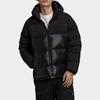 Adidas Originals Trefoil Down Regen Puff Warm Patchwork Sports Hooded Down Jacket Men Outerwear Black GE1324
