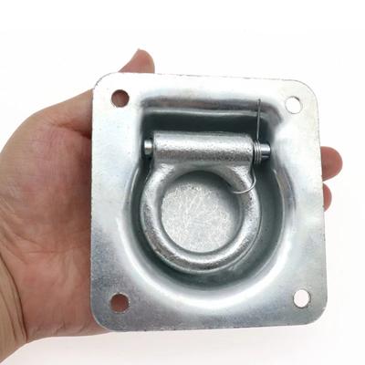 Recessed Flush Mount Lift Handle Ring Pull Hatch Deck Hinge Trailer Tie-Down Anchor Kit Lashing Anchor Hooks Trailer Truck