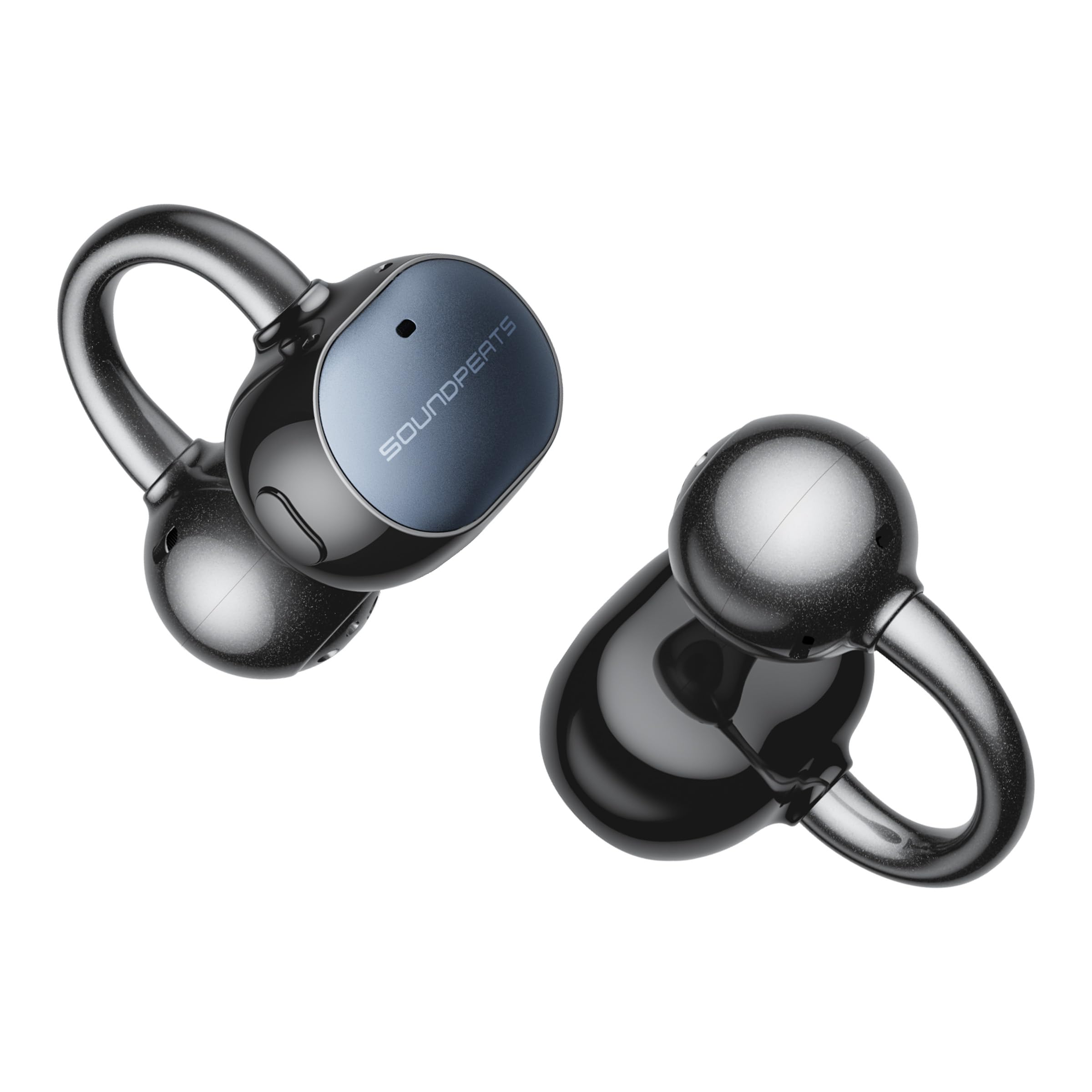 

SOUNDPEATS UU2 Ear Cuff LDAC to 42 Hours Titanium Coated App Wireless Earphones POPClip2 Earphones compatible/Hi-Res Audio/Up Playback/Bluetooth чорний