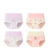 Girls' High-Waisted Pure Cotton Briefs, Antibacterial, No Pinching, Class A Quality, for Big Girls 10A