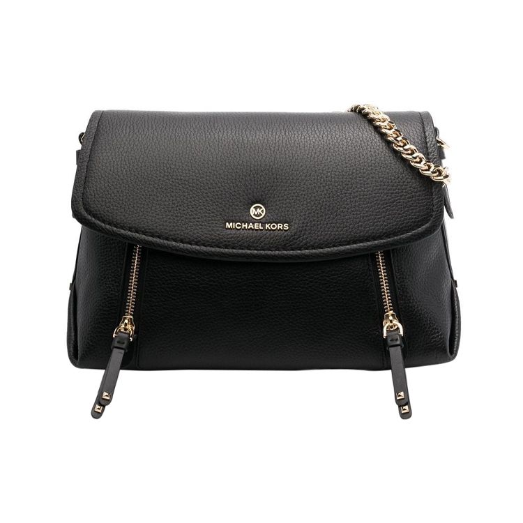 

Michael Kors Mk Brooklyn Magnetic Flap Chain Shoulder Bag Fashion Casual Leather Crossbody Women Shoulder Bag Black 30H1GBNL6L-001 Basic Set (Bag+Dust Bag)