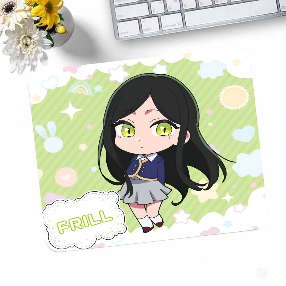 Anime Oshi No Ko Ai Hoshino Mousepad Small LockEdge Mouse Pad For Gamers Computer Desk Pad Rectangular Anti-slip Rubber