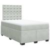 Maison Exclusive - Sommier à lattes de lit et matelas Gris clair 120x200cm Velours