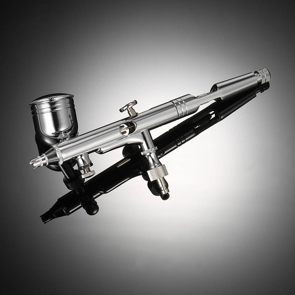 KKmoon Professional Multi Purpose Side Feed Dual Action Airbrush Kit Set Adjustable Air Control 0.25mm 7cc & 22cc