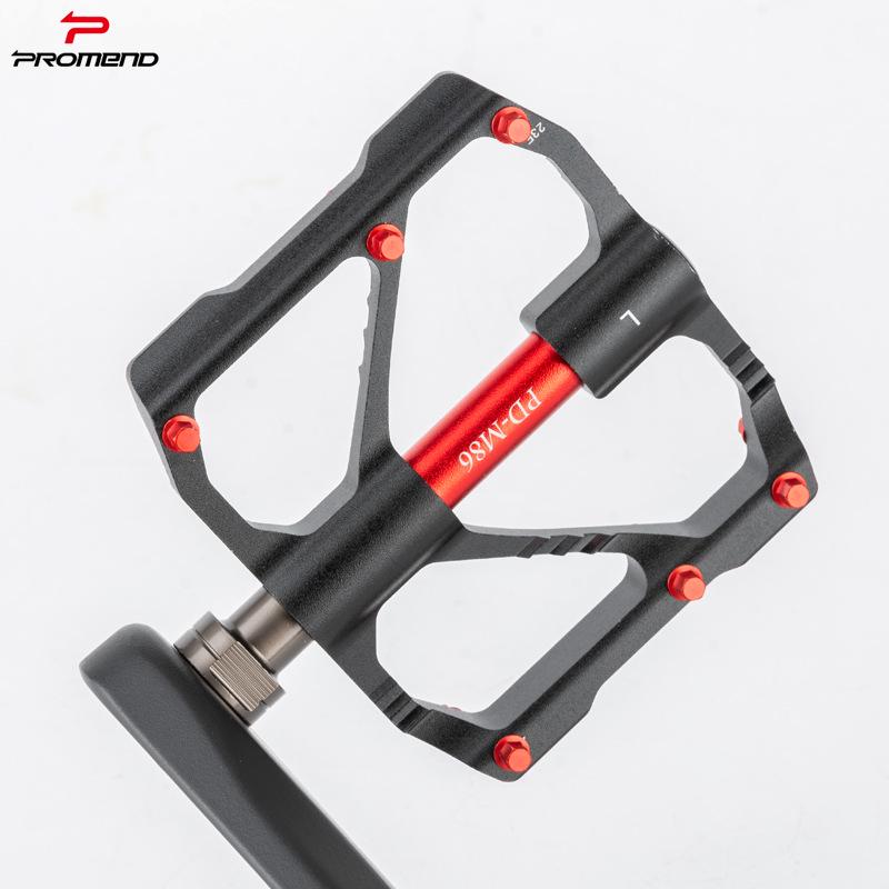 PROMEND M86 Aluminum Alloy Three-Bearing Bicycle Pedals for Mountain and Road Bikes