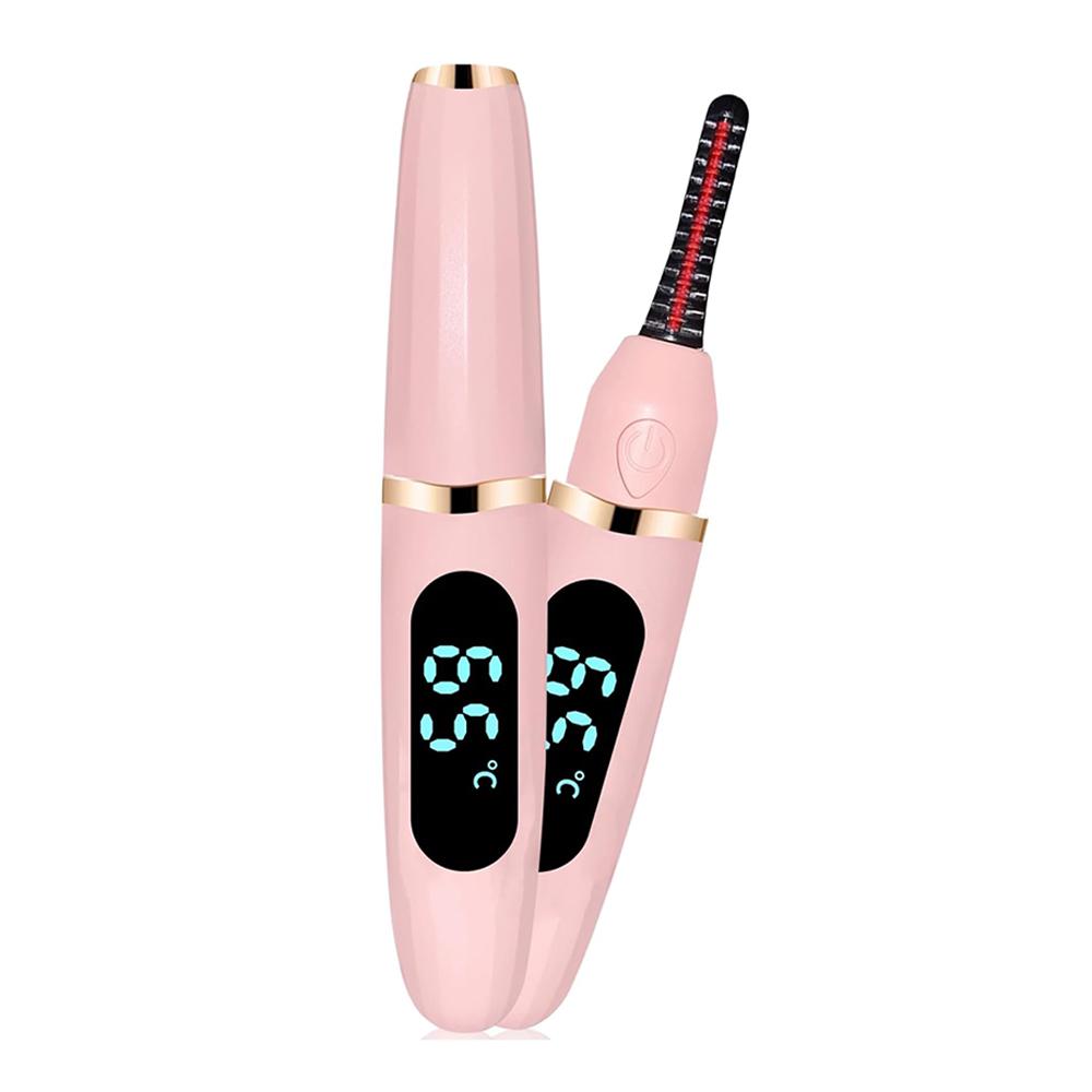 Heated Eyelash Curler Electric Heated Lash Curler 3 Temp Settings for Makeup Tools Natural Curl and Long Lasting Eyelashes