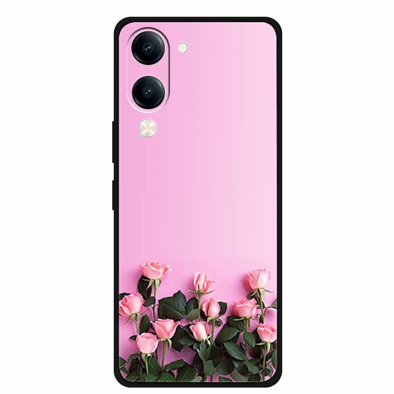For Vivo Y29s Case Phone Cover Black Silicone Soft Case for Vivo Y19s GT Cover 6.74" Shell Dustproof Coque VIVO Y19sGT Y29 S 5G