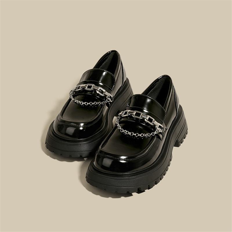 

Lefu Single Shoes Retro JK Shoes Маленькие кожаные женские туфли
