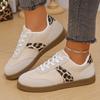 Women's 2025 Spring New Arrival Korean Style Chunky Sole Platform Color-Block Lace-Up Versatile Casual Sneakers