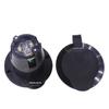 All Black NEMA 5-15P US Standard Industrial Plug with Waterproof Cover