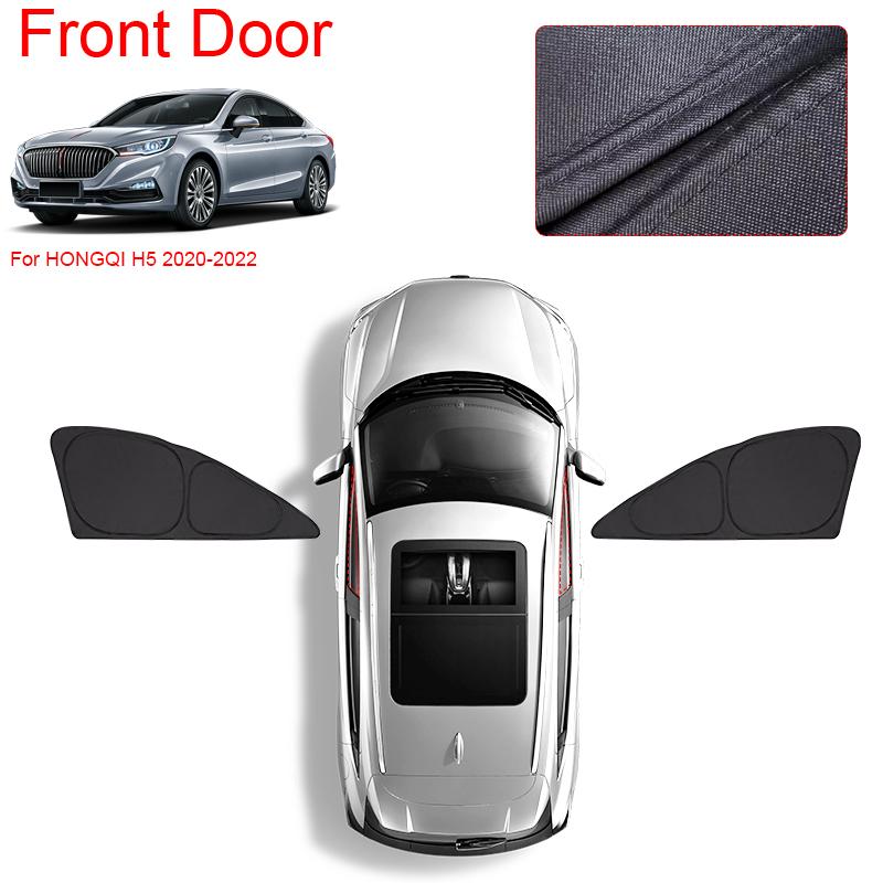Car Black Windows Privacy Sunshade For HONGQI H5 2020-Present Auto Anti-UV Heat Insulation Protect Cover Interior Accessories
