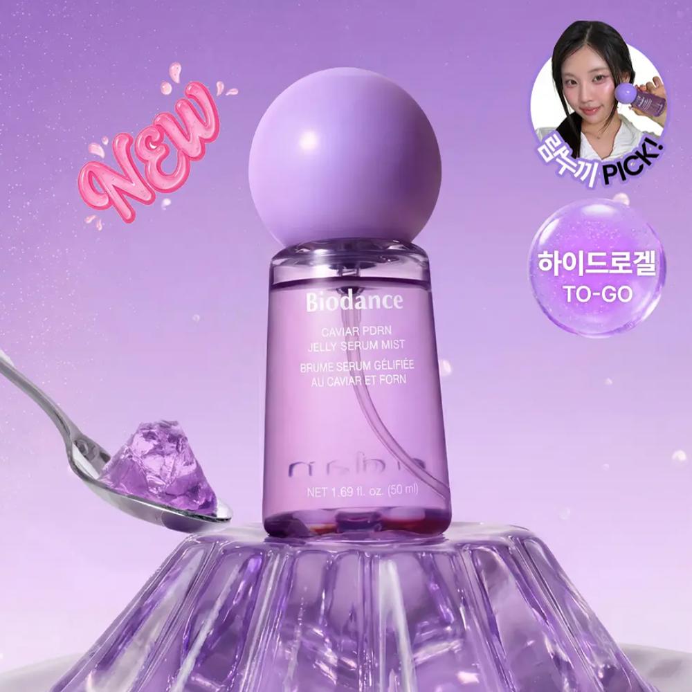 BIODANCE Caviar PDRN Jelly Serum Mist 50ml - PDRN Serum Mist Hydrating Care, Korean