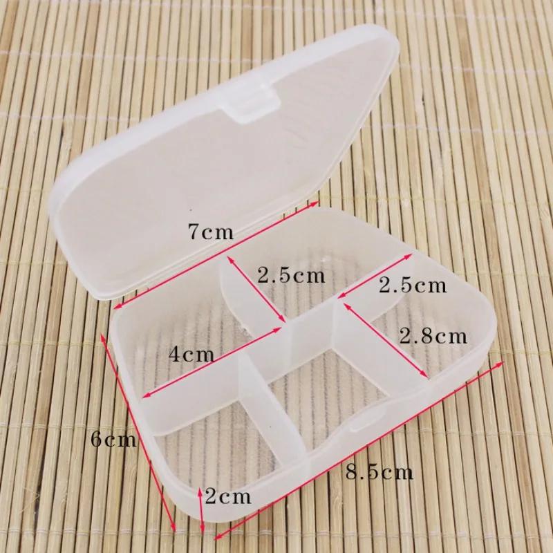 1PC Transparent PP Frosted Plastic Pill Storage Box Portable Outdoor Travel 5-Cell Pill Capsule Sorting Storage Organizer